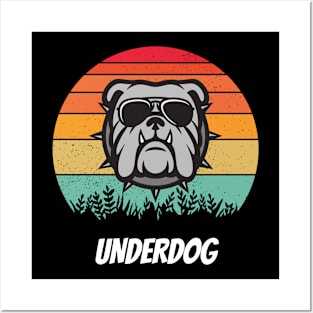 Vintage retro sunset underdog Posters and Art